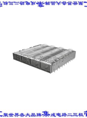 UE62C462102121 插拔式连接器机架成组(1 x 4)QSFP面板安装通孔直