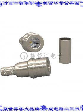 QMACRIMP1 同轴连接器QMA插头公引脚压接50欧姆自由悬挂