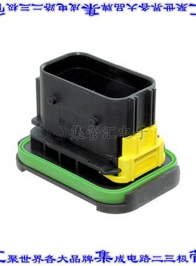 1-2112162-1 矩形连接器外壳21POS插头3排5mm公形引脚黑色面板安