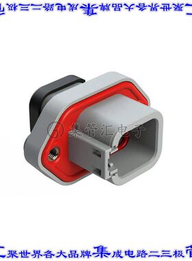 ATP04-6P-PM05EC 矩形连接器外壳6POS插座2排公形引脚灰色面板安