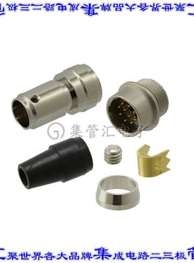 SD-PNN12-MMLAL-S00-000 圆形连接器12POS插座公形引脚焊杯镀金自