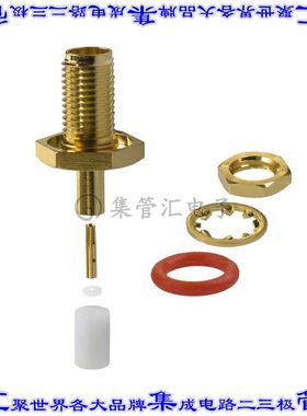 132105 同轴连接器SMA插孔母形插口焊接50欧姆面板安装