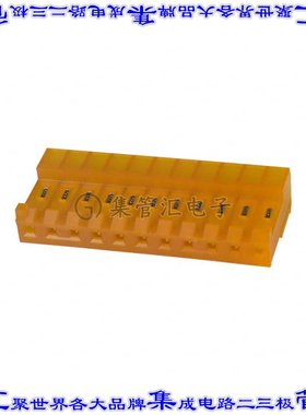 4-643817-1 矩形连接器11POS插座3.96mm母插口橙色IDC锡自由悬挂