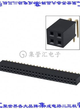 PPPC252LJBN-RC 针座连接器50POS插座2排2.54mm母形插口通孔直角
