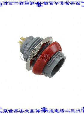 PLB1G220002 圆形连接器2POS插座母插口焊杯镀金面板安装