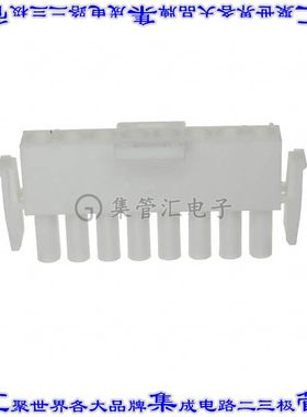 640582-1 矩形连接器外壳8POS插头白色自由悬挂