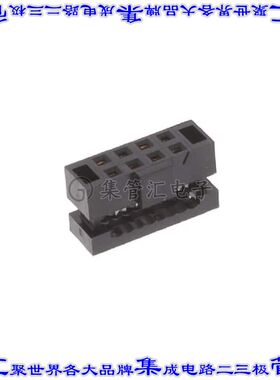 TCSD-04-01-N 矩形连接器8POS插座2排2mm母插口黑色IDC镀金自由悬