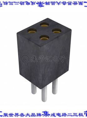 853-83-004-10-001101 针座连接器4POS插座2排1.27mm母形插口通孔