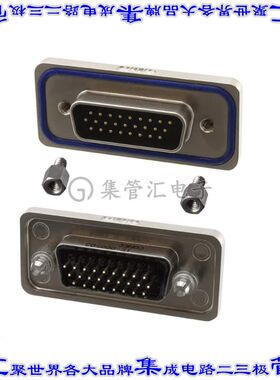 15-000503 连接器26POS插头公引脚3排D-Sub高密度面板安装通孔