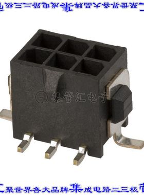 1586842-6 针座连接器6POS接头2排3mm公形插针表贴SMD锡