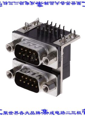 L17H1110131 连接器9,9插头公引脚D-TYPE型通孔直角