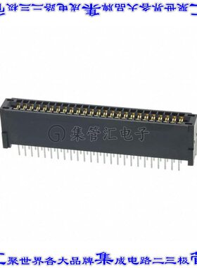 CR22A-50D-2.54DS(70) 卡边缘连接器50POS母头2排2.54mm黑色镀金