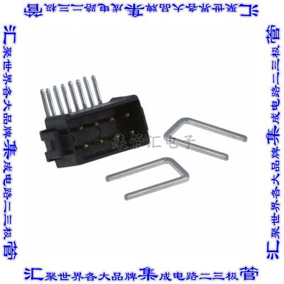 M80-8410842 针座连接器8POS接头2排2mm公形插针通孔直角镀金