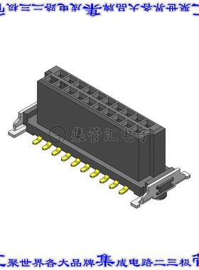 CBEC225-1079B001C1AF 针座连接器20POS插座2排1.27mm母形插口表