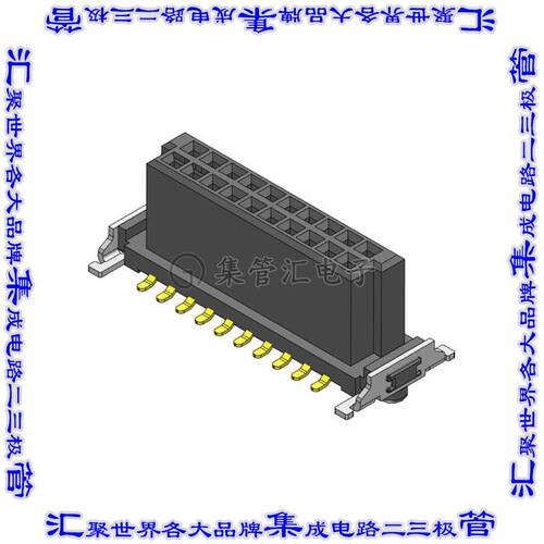 CBEC225-1079B001C1AF 针座连接器20POS插座2排1.27mm母形插口表