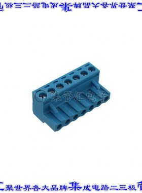 TBP01P1-508-07BE 端子块连接器7POS插头母插口5.08mm蓝色自由悬