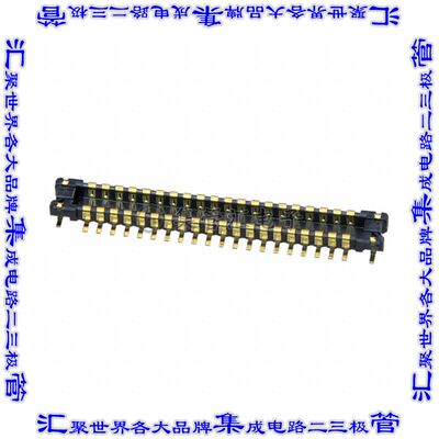 AXE240124A 板对板连接器40POS接头外罩触点2排0.4mm表贴SMD镀金