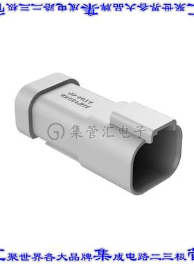 AT04-4P-P021 矩形连接器4POS插座2排公引脚灰色压接镍自由悬挂