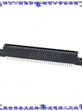 395-072-520-202 卡边缘连接器72POS母头2排2.54mm黑色镀金