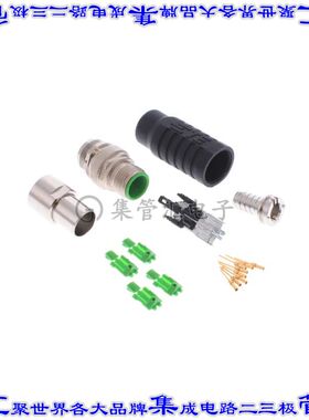 1-2315714-1 圆形连接器8POS插头公引脚压接镀金自由悬挂