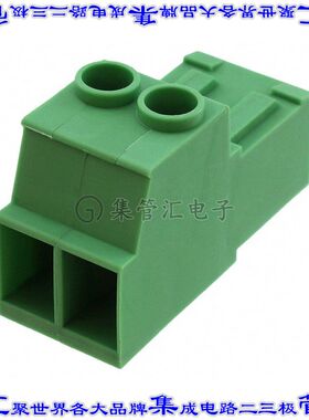 1709047 端子块连接器2POS插头公引脚7.62mm绿色自由悬挂