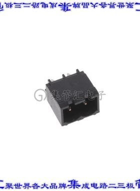 2342084-2 端子块连接器2POS接头公引脚带罩5.08mm黑色垂直通孔