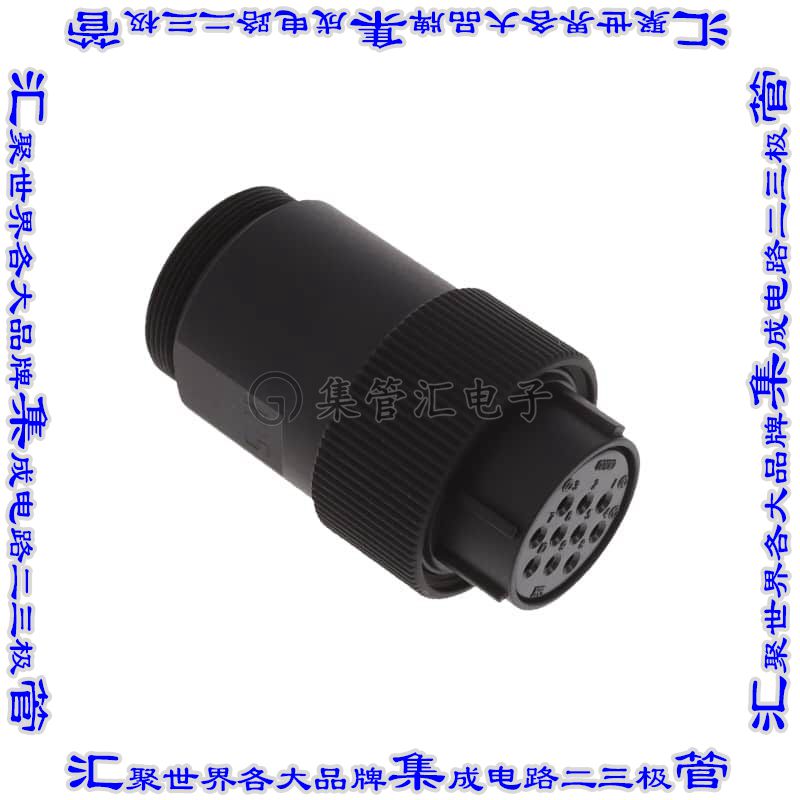 JR21WP-10S(31) 圆形连接器10POS插头母插口焊杯银自由悬挂