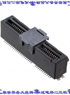 10061913-111CLF 卡边缘连接器64POS母头2排1mm黑色镀金