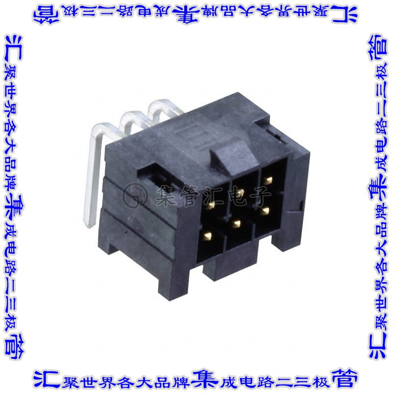 IPL1-103-01-L-D-RE1-K 针座连接器6POS接头2排2.54mm公形插针通