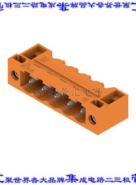 1148710000 端子块连接器5POS接头公引脚带罩5.08mm橙色90DEG通孔