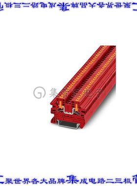 1291478 端子块连接器2POS馈通式5.2mm红色12-26AWG