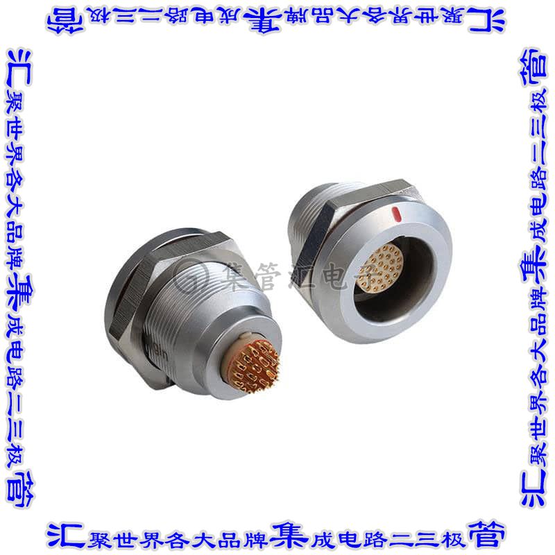 PPCEGG3K02CLL 圆形连接器2POS插座母插口焊杯镀金面板安装
