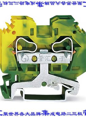 284-107 端子块连接器2POS接地地面10.0mm绿色黄色8-24AWG