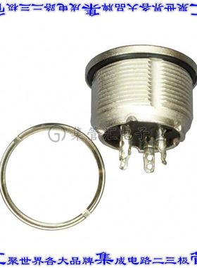 C09131N0041002U 圆形连接器4POS插座母插口焊杯银面板安装