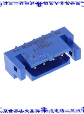 PLA04M3N0A1/AA 背板连接器4POS接头公引脚5mm通孔蓝色