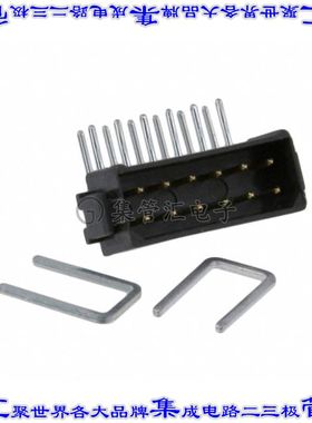 M80-8411242 针座连接器12POS接头2排2mm公形插针通孔直角镀金