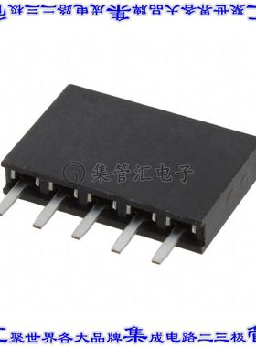 M20-7820542 针座连接器5POS插座2.54mm母形插口通孔直针镀金