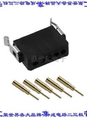 M80-8080505 矩形连接器5POS插头2mm公引脚压接镀金自由悬挂