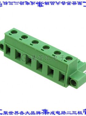 1858808 端子块连接器6POS插头母插口7.62mm绿色自由悬挂