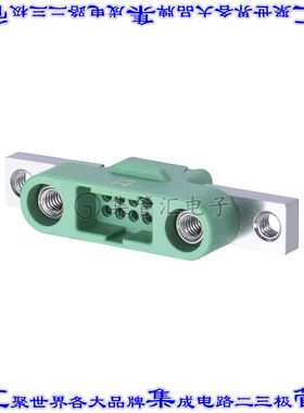G125-3241096M5 矩形连接器外壳10POS插头2排1.25mm公形引脚绿色