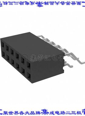 M20-7920642R 针座连接器12POS插座2排2.54mm叉状表贴SMD镀金