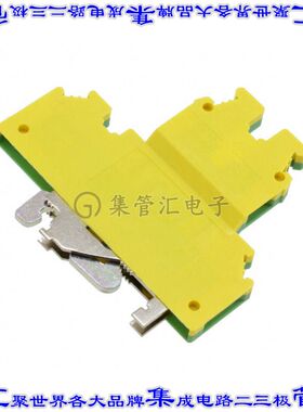 3007123 端子块连接器4POS接地地面6.2mm绿色黄色10-26AWG