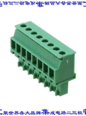 1827185 端子块连接器8POS插头母插口3.81mm绿色自由悬挂