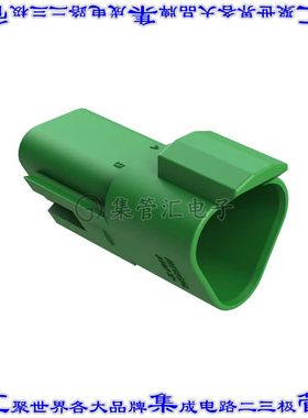 AT04-3P-GRN 矩形连接器外壳3POS插座2排公形引脚绿色自由悬挂