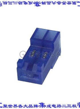 3-643821-2 矩形连接器2POS插座3.96mm母插口蓝色IDC锡自由悬挂