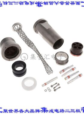 CL90557DT32412S 圆形连接器5POS插座母插口压接镀金自由悬挂