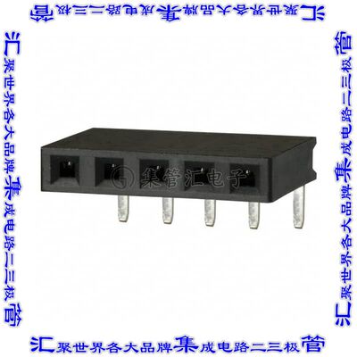 PPTC051LGBN-RC 针座连接器5POS插座2.54mm母形插口通孔直角锡