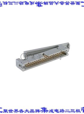 4650-6001 矩形连接器50POS插头2排2.54mm公引脚灰色IDC镀金自由