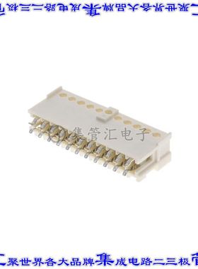 1-2232893-1 矩形连接器11POS插座2.5mm母插口压接锡自由悬挂直角