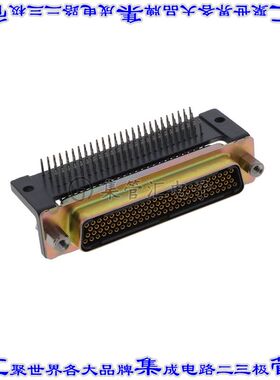 2DD100SBRP 连接器100POS插座母插口4排D-Sub双密度通孔直角